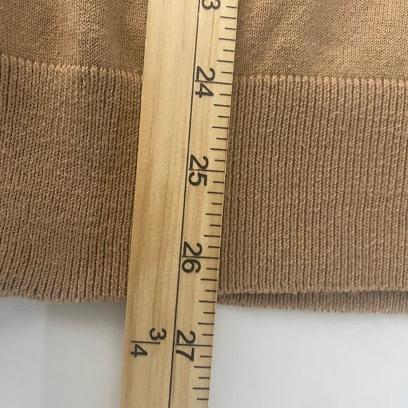 Michael Kors V-Neck Sweater Mens  XL Tan Cotton Blend Long Sleeve Pullover - Picture 8 of 8